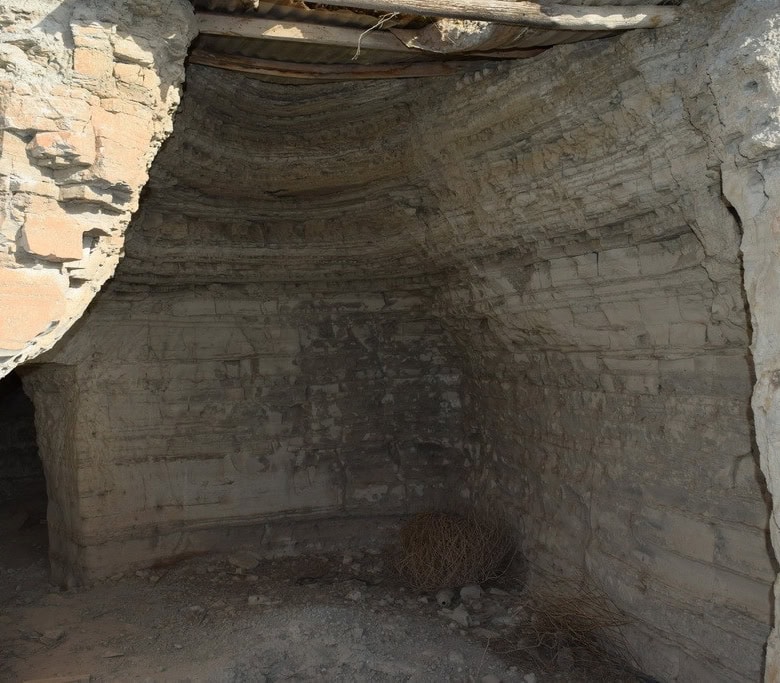 Cave house in Benamaurel, Granada, with natural rock walls and unique underground architecture.