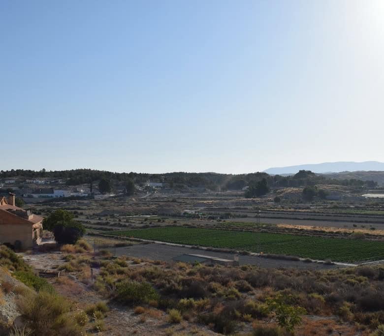 Cave house located in Benamaurel, Granada, with scenic views of the surrounding landscape.