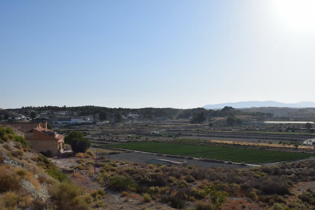Cave house located in Benamaurel, Granada, with scenic views of the surrounding landscape.