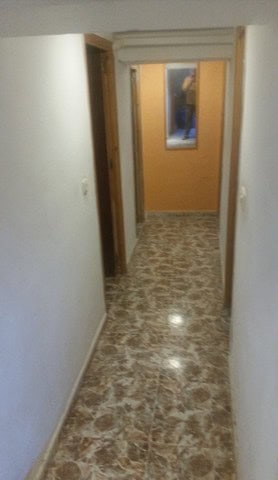 Interior view of a cozy village home hallway in Seron, Almeria, Spain.
