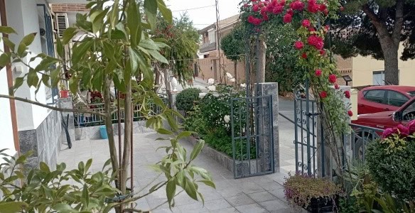 Charming village property with lush garden and vibrant flowers in Fontanar, Jaen.