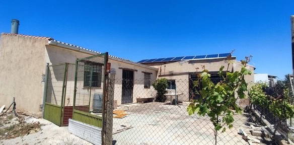 Charming rural property in Hijate, Almeria with solar panels and spacious outdoor area. Perfect for.