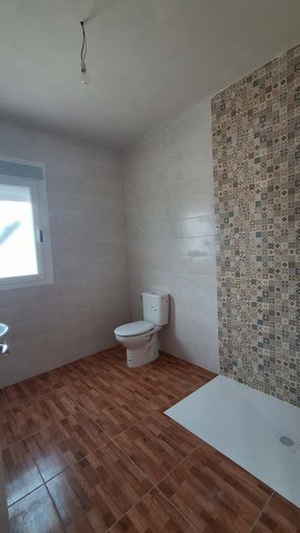 Bright bathroom in rural property, Seron, Almeria, Spain.