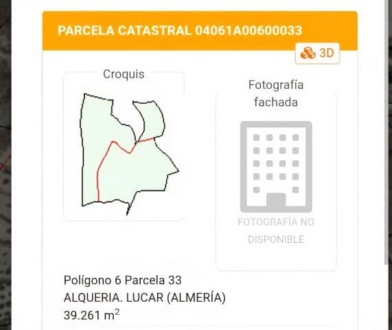 Land in Somontin, Almeria with 39,261 m², ideal for development or farming. Prime location in scenic.