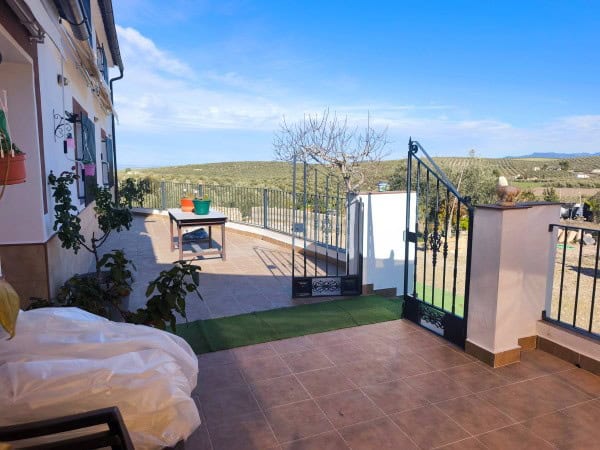 Rural property terrace with scenic views in Quesada, Jaen, ideal for relaxing outdoor living.