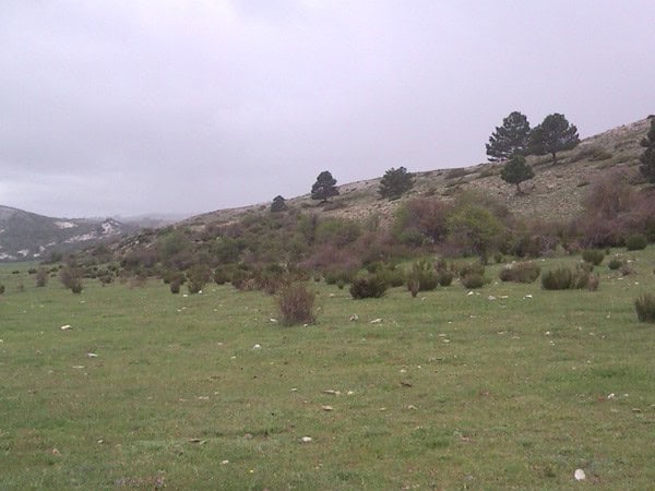 Finca in Huescar with scenic mountain views and lush greenery in Granada, Spain. Perfect for rural l.