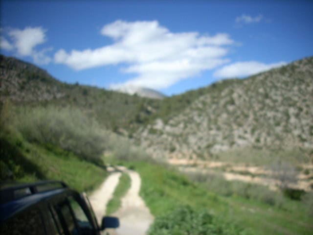 Finca in Huescar, Granada with scenic mountain views and rural landscape.