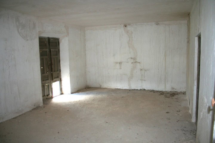 Interior of a rustic finca in Huescar, Granada under construction.