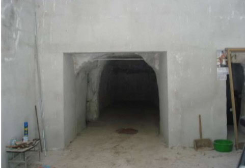 Cave house interior in Orce, Granada, showcasing traditional underground living space.