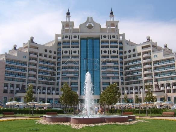 Modern 2-bedroom apartment at Sunset Resort, Pomorie with sea views and amenities.