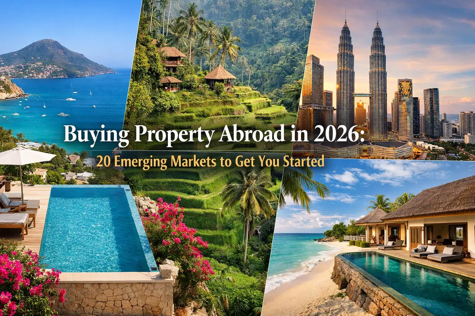 International property for sale in top markets including Malaysia, Dubai, and Thailand.