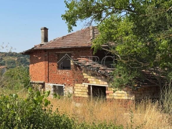 Two-story brick house with large garden in Zagortsi village, Burgas region.