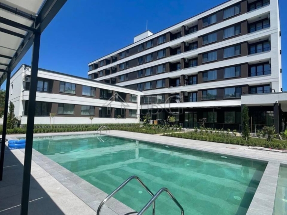 Apartment with pool view in Sunny Beach, Bulgaria.