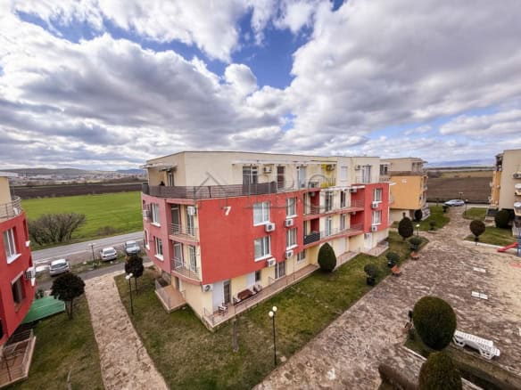 Sunny Beach studio apartment for sale with sea views and modern amenities.