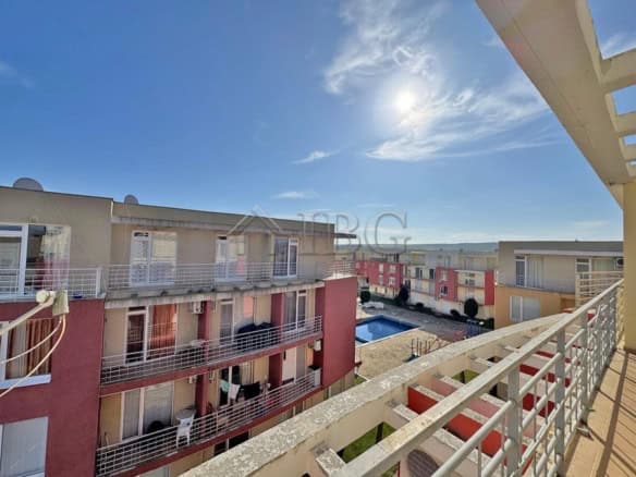 Bright 2-bedroom apartment with sunny views at Sunny Beach. Perfect for relaxing holidays or investm.