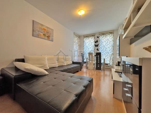 Bright 1-bedroom apartment with stylish living area in Sunny Beach, perfect for relaxing holidays.