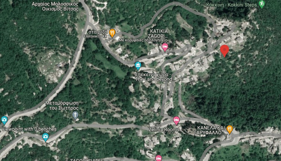 Land for sale in Vitsa Zagori Greece with scenic mountain views.