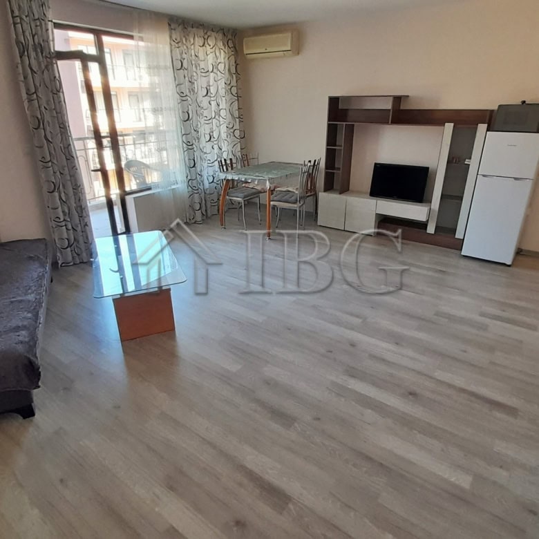 Bright renovated one-bedroom apartment with pool view in Sea Grace Complex, Sunny Beach.