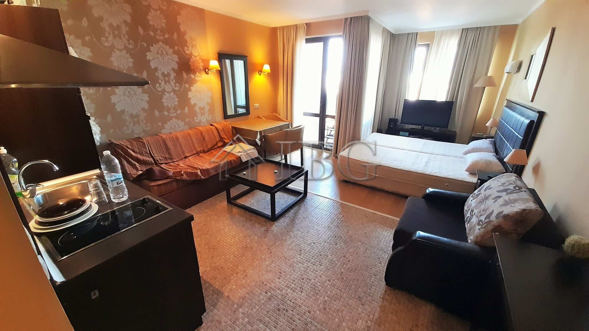 Studio with Balcony at Royal Beach Barceló, Sunny Beach Comfortable studio with balcony and sea views at Royal Beach Barceló, Sunny Beach. Perfect for relax.