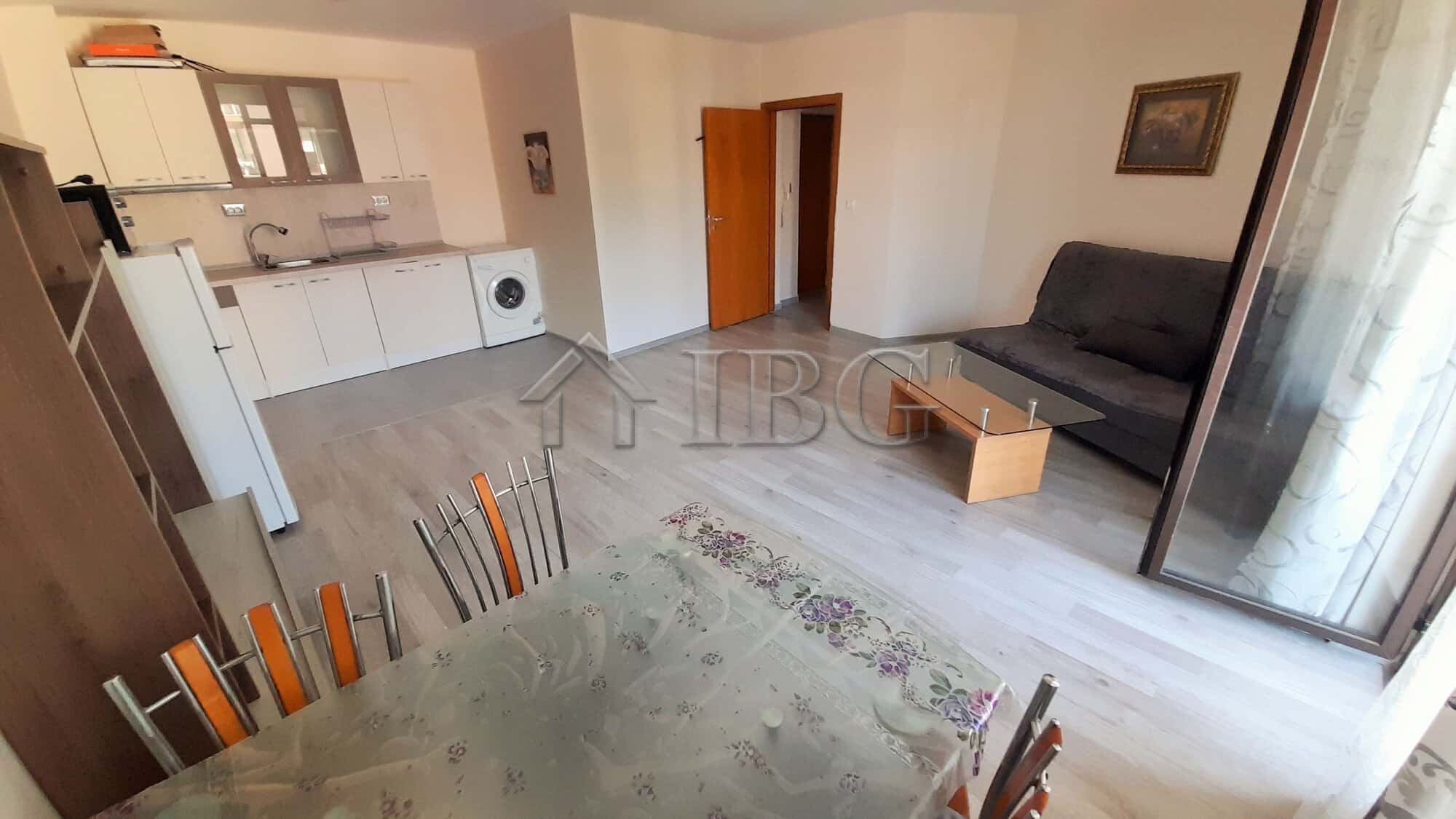 Renovated one-bedroom apartment with pool view in Sea Grace Complex, Sunny Beach.