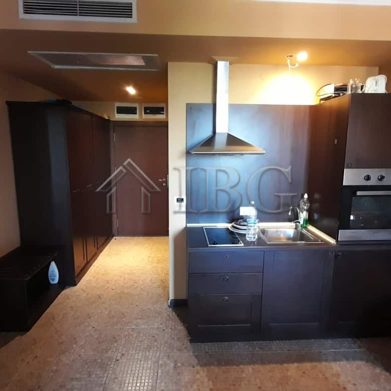 Modern studio apartment with balcony in Royal Beach Barceló, Sunny Beach, offering comfortable livin.