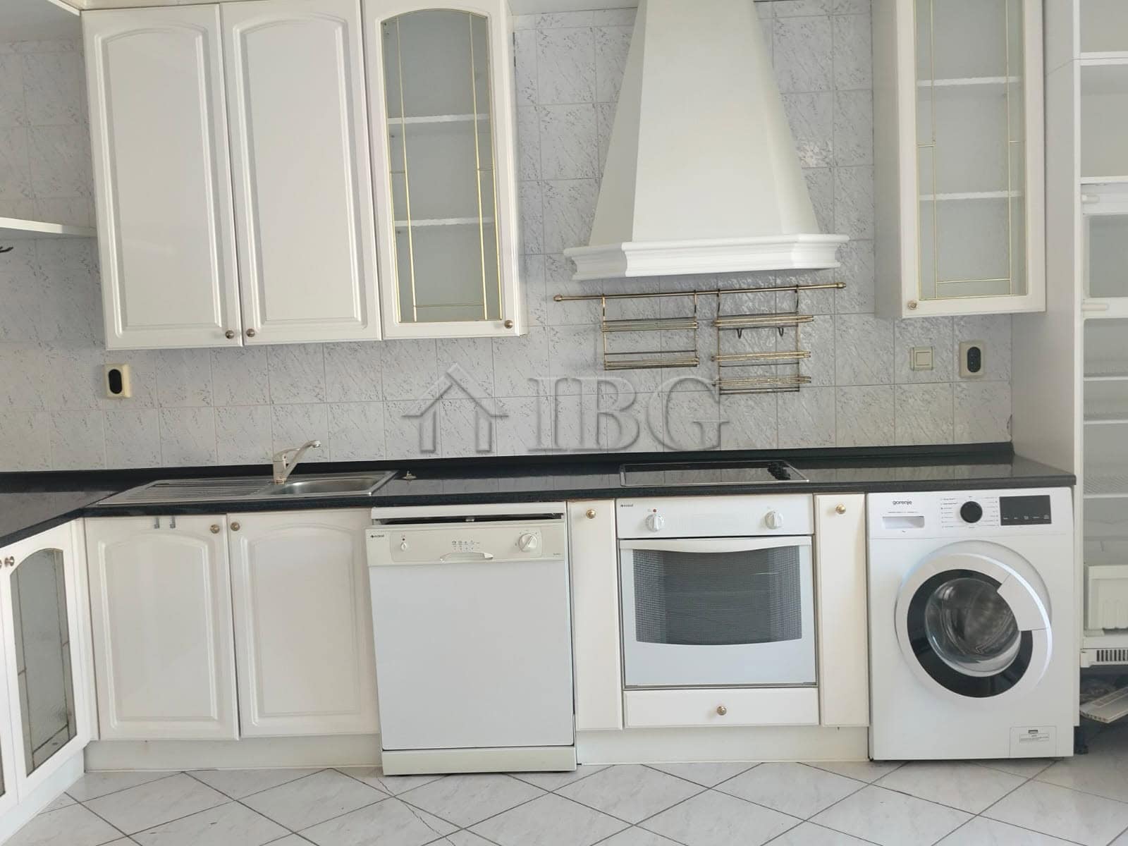 Modern kitchen with appliances and panoramic sea views in Sveti Vlas.