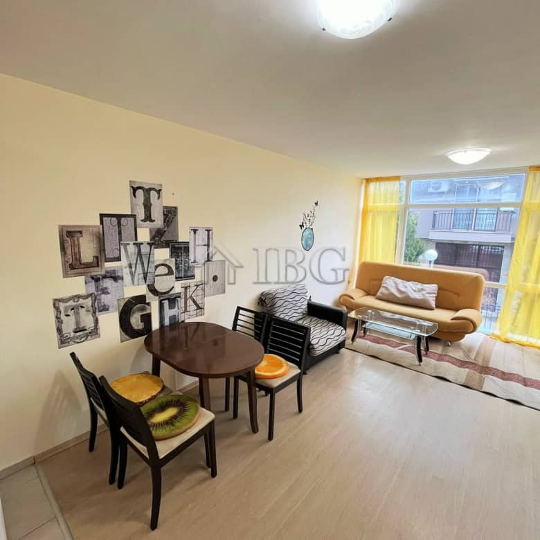 Furnished 1-bedroom apartment with living area and dining space near Cacao Beach in Sun City 3, Sunn.