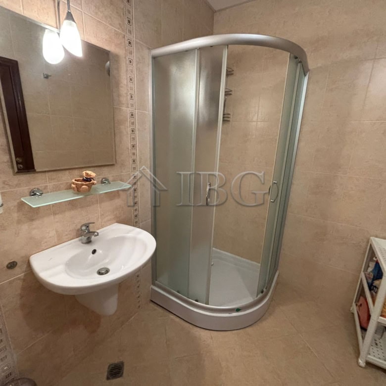 Furnished studio with balcony in Diamant Residence, Sunny Beach, offering modern amenities and sceni.