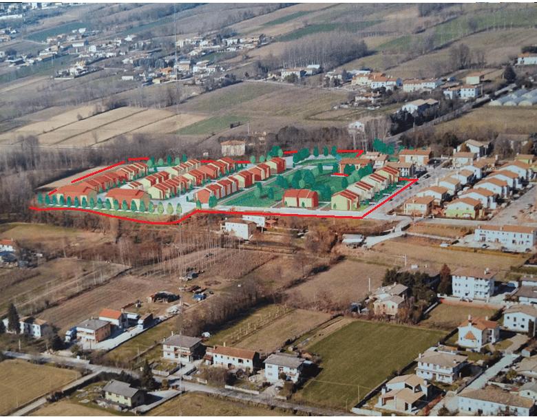 Land for sale in Silvelle di Trebaseleghe, Padua, Veneto, Italy, ideal for development.