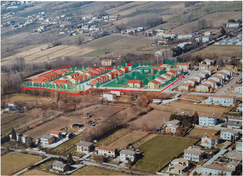 Land for sale in Silvelle di Trebaseleghe, Padua, Veneto, Italy, ideal for development.