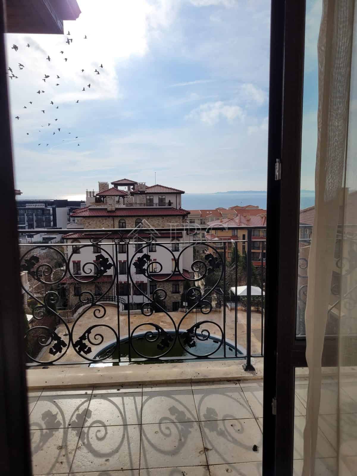 Sea View from Elegant Maisonette Balcony in Sveti Vlas.
