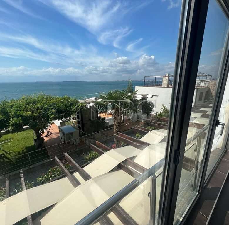 Sea view from a modern apartment in Sveti Vlas, Bulgaria.