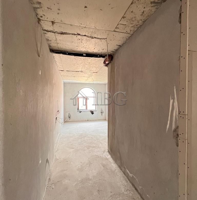 Interior view of a three-level apartment with panoramic sea views in Sveti Vlas, Bulgaria.