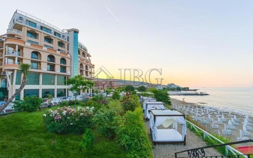 Beachfront studio apartment at Grand Hotel Sveti Vlas with sea views and relaxing outdoor spaces.