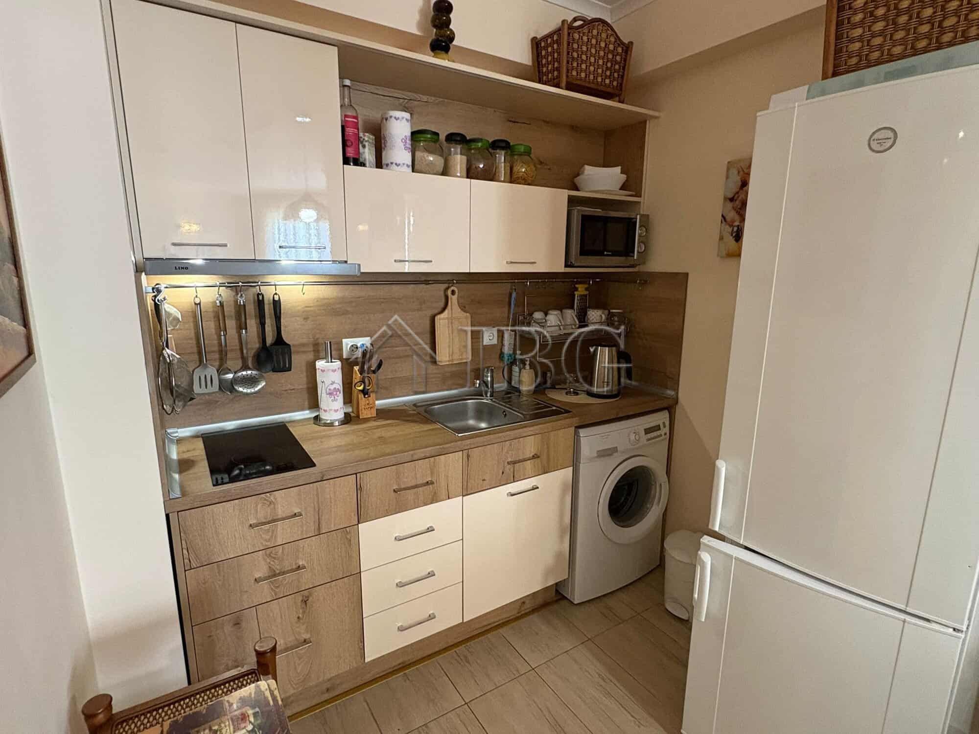 Bright kitchen with modern appliances in Sunny Beach.