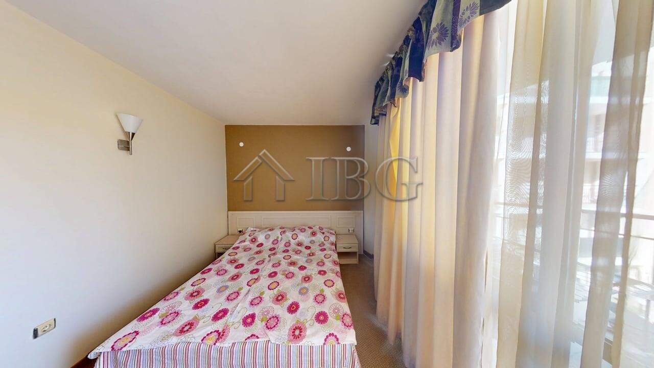 Bright 2-bedroom apartment in Avalon Sunny Beach with large windows and balcony views.