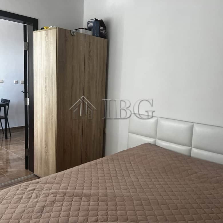 Bright 1-bedroom apartment with sea view in Ravda residential building.