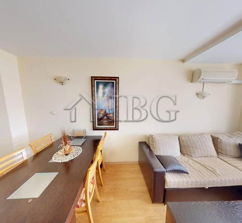 Bright 2-bedroom apartment in Sunny Fort Complex, Sunny Beach, Bulgaria. Modern living space with ba.