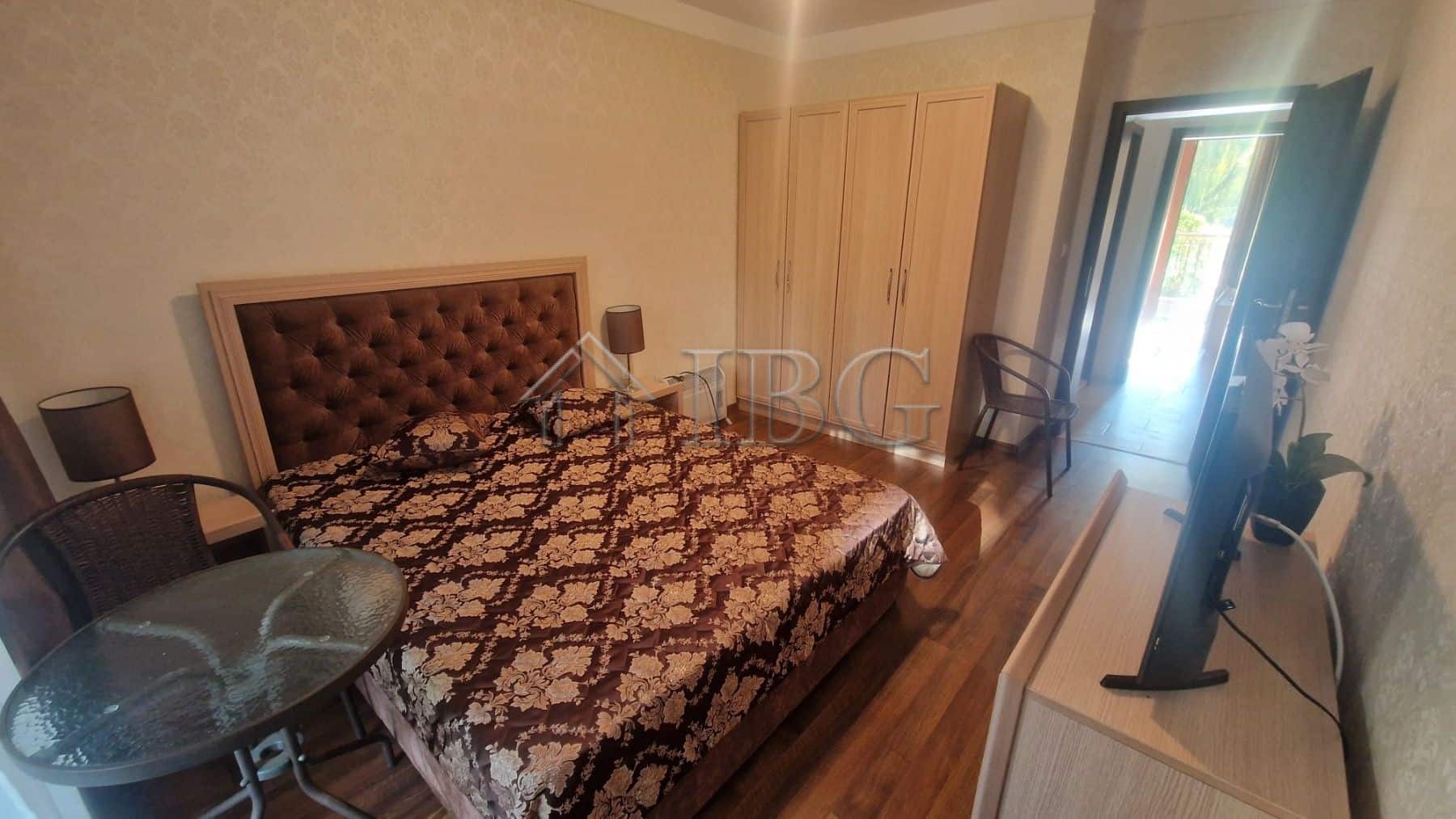 Bright one-bedroom apartment overlooking the pool in Harmony Suites 1, Sunny Beach. Perfect for rela.