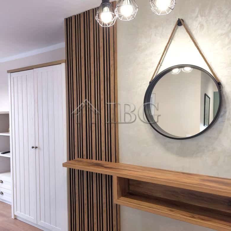Furnished studio apartment with balcony overlooking the sea in Sveti Vlas, Bulgaria. Modern decor an.