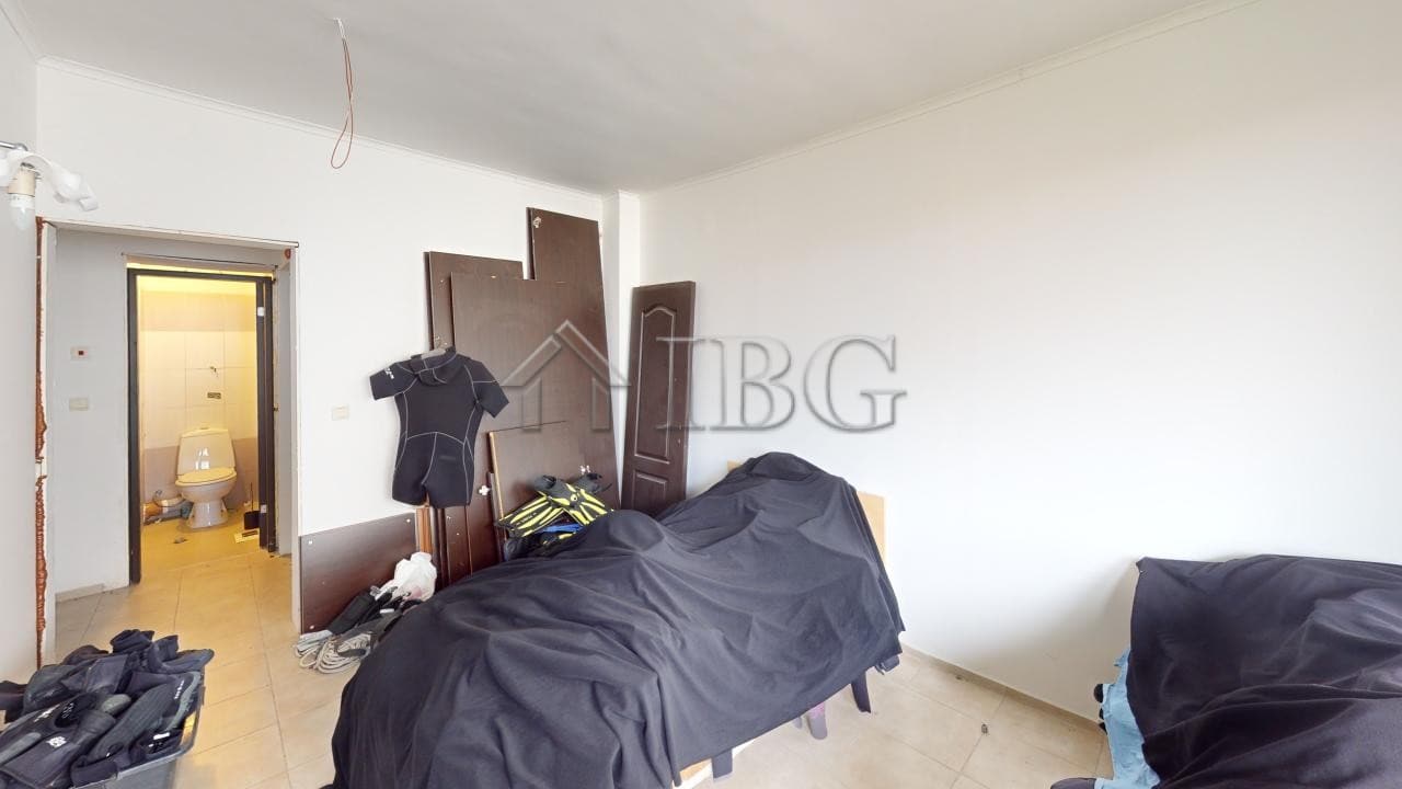 Spacious 2-bedroom apartment interior with modern furnishings in Bay View Villas, Kosharitsa.