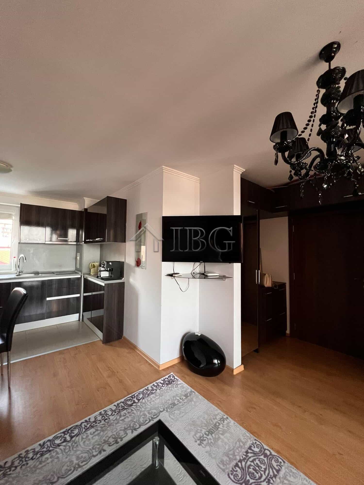 Spacious one-bedroom apartment offering panoramic sea views in Villa Antorini, Sveti Vlas. Modern in.