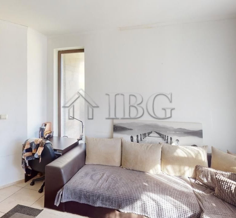 Bright living room of a 2-bedroom apartment in Bay View Villas, Kosharitsa.