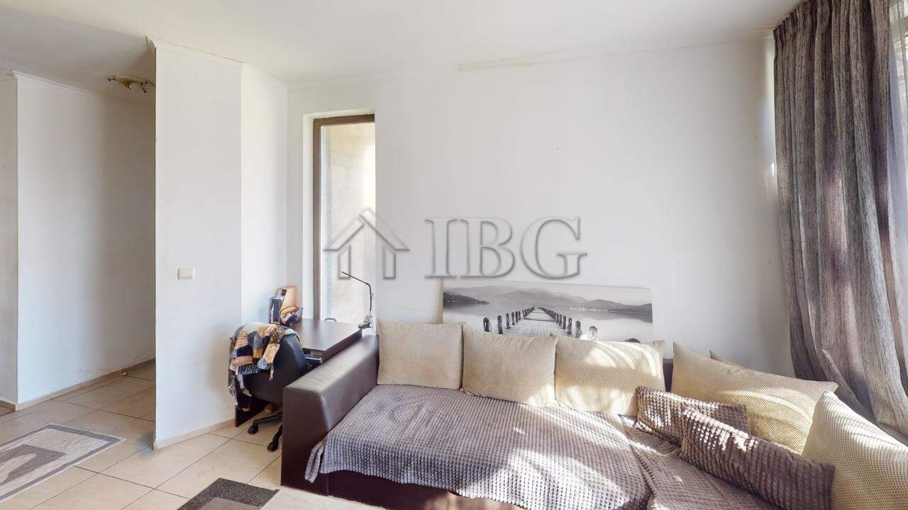 Bright living room of a 2-bedroom apartment in Bay View Villas, Kosharitsa.