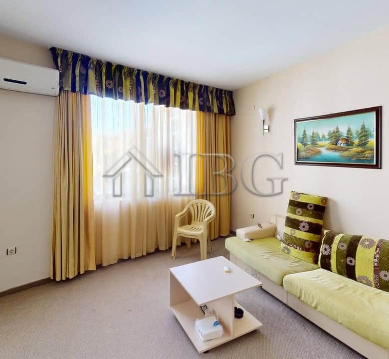 Bright 2-bedroom apartment in Avalon complex, Sunny Beach, Bulgaria. Modern furnishings and spacious.