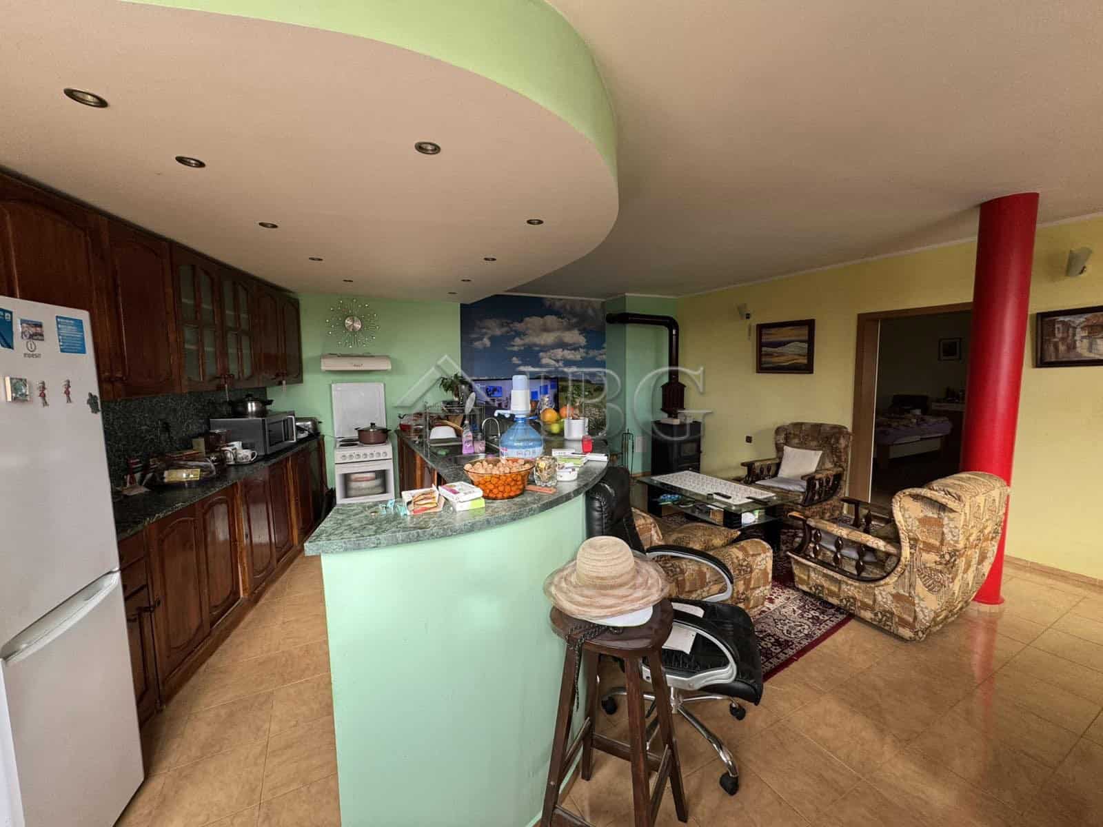 Kitchen and Living Area in Kosharitsa Property.