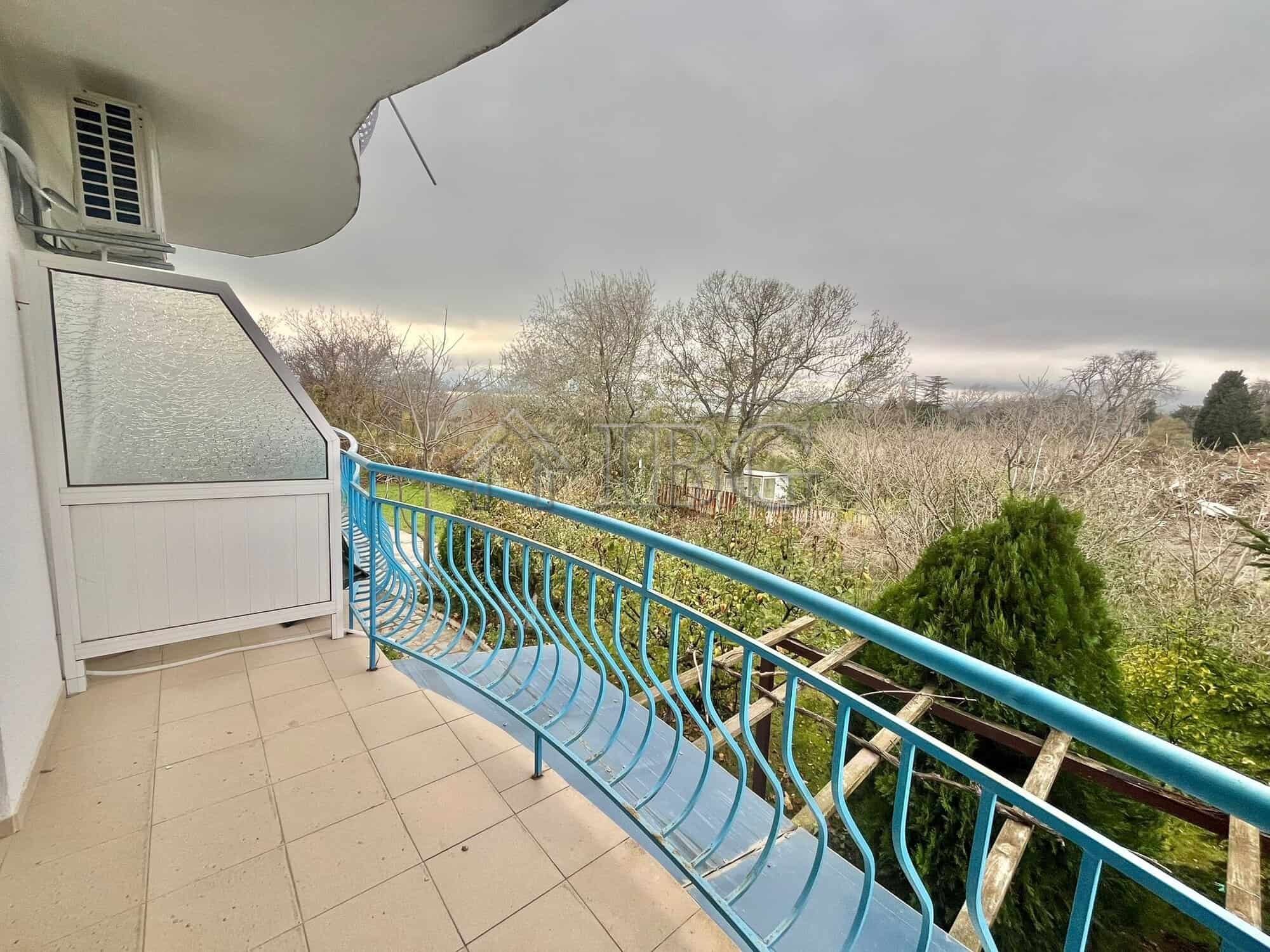 Balcony overlooking the sea and lush greenery in Sveti Nikola, Sveti Vlas. Perfect for relaxing and.