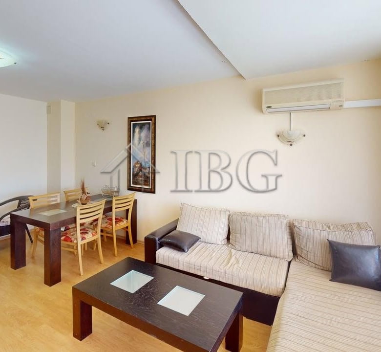 Spacious 2-bedroom apartment in Sunny Beach's Sunny Fort complex, ideal for comfortable living or ho.