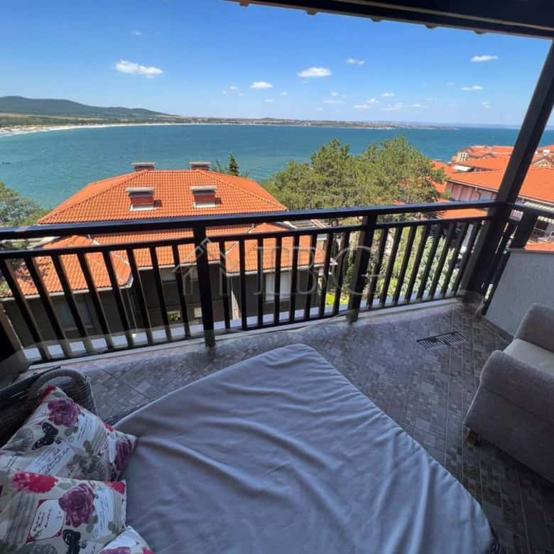 Sea View Balcony with panoramic views of the Black Sea in Santa Marina, Sozopol. Perfect for relaxin.