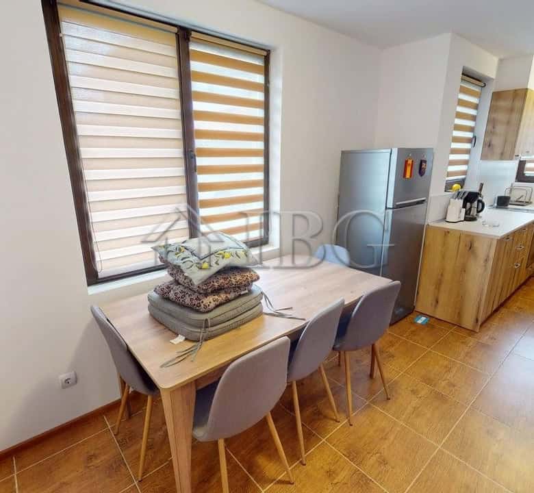 Bright interior of a 2-bedroom maisonette in Bay View Villas, Kosharitsa, with modern furnishings an.